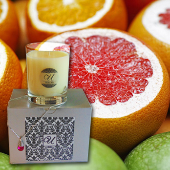 grape scented candle