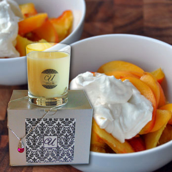 Peach Cream Jewelry Candle