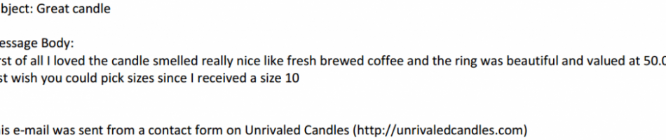 Unrivaled Candles Amazon Reviews
