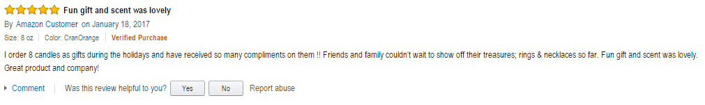 Unrivaled Candles Amazon Reviews
