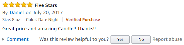 Unrivaled Candles Amazon Reviews