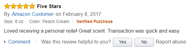 Amazon Reviews in Unrivaled Candles