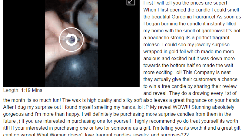 Amazon Reviews in Unrivaled Candles