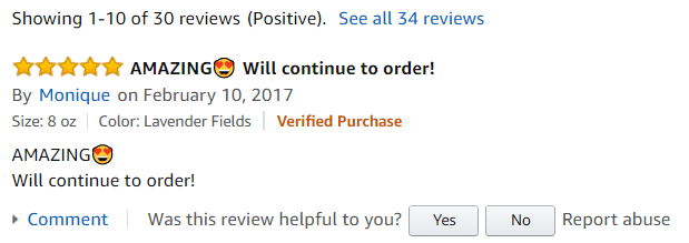 Amazon Reviews in Unrivaled Candles