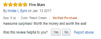 Amazon Reviews in Unrivaled Candles
