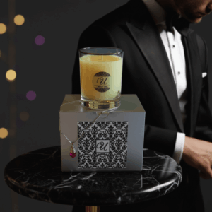 Black Tie Jewelry Candle