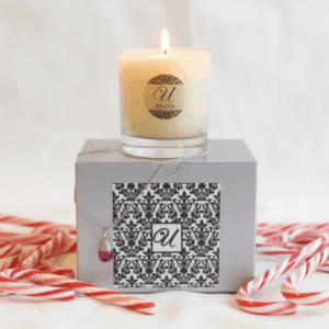 Candy Cane Jewelry Candle