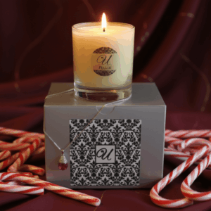 Candy Cane Jewelry Candle