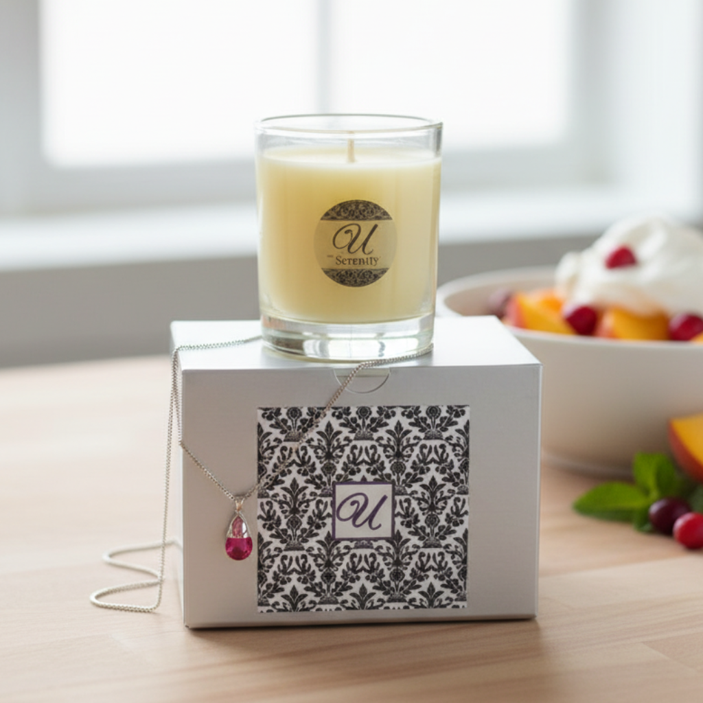 Peach Cream Jewelry Candle